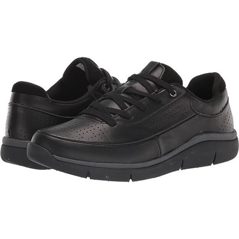 Propet Women's Sadie Loafer Flat  Black Leather  Size 8.5 Narrow